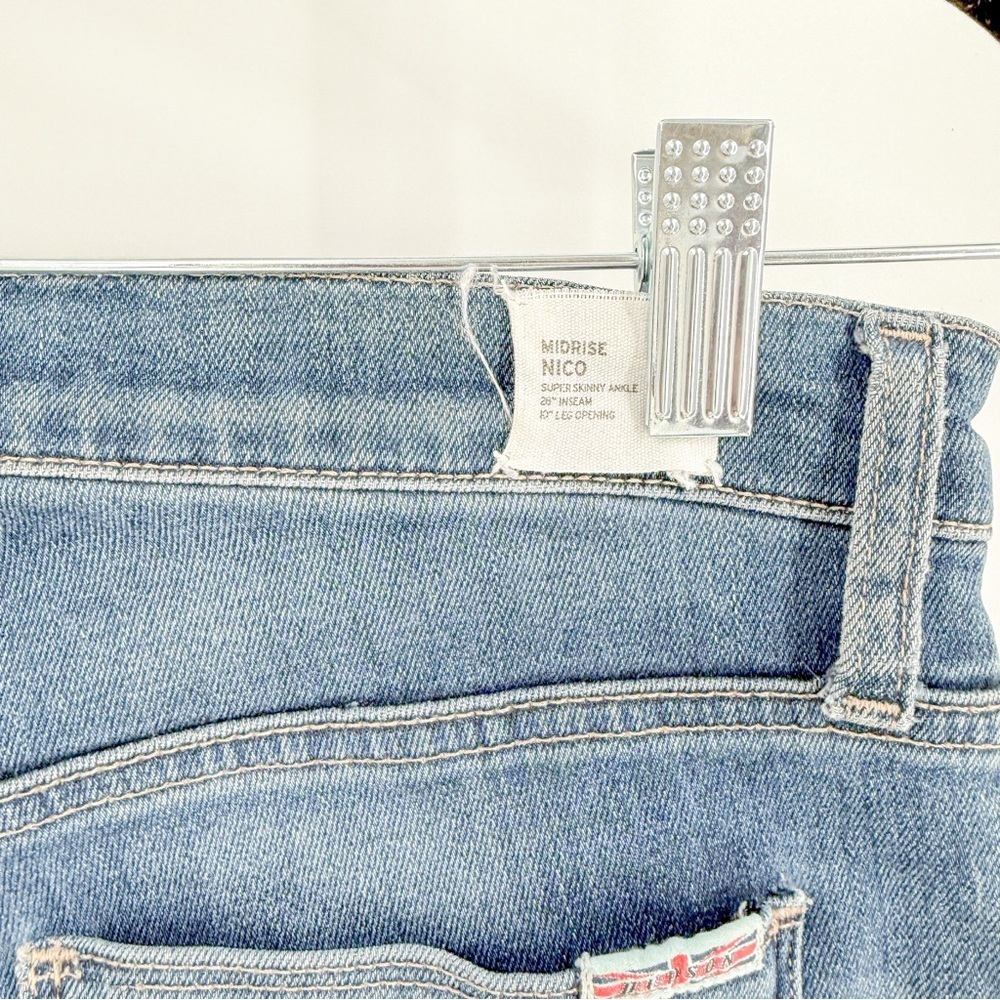 Hudson Jeans Women's Skinny Denim in Light Blue Midrise Nico - Picture 3 of 6